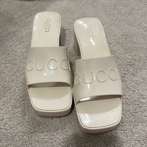 Gucci Rubber Slide Heels